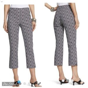 Chicos’s Tribal Chevron Print Side Zip Crop